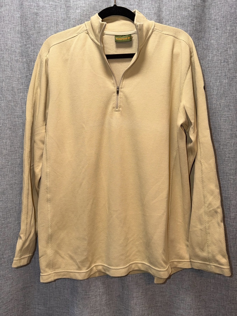 Timberland Tan  Quarter-Zip Pullover Medium
